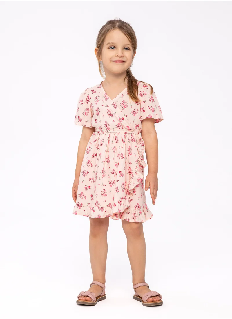 MINOTI Kids Printed Wrap Dress