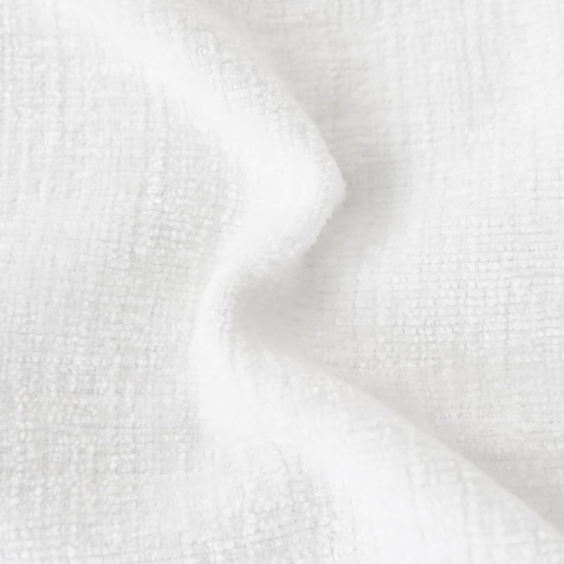 CaliTime Cozy Throw Pillow Covers Cases for Couch Sofa Home Decoration Solid Dyed Soft Chenille True White, 16 X 16 Inches - Pack of 2 - Image 2