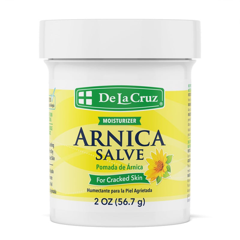 De La Cruz Arnica Salve - Foot Cream for Dry Cracked Heels and Feet - Moisturizing Hand Salve for Dried Hands - 24 Hour Moisture Foot Cream for Dry Cracked Feet and Rough Skin - (2 Ounces) - Image 1