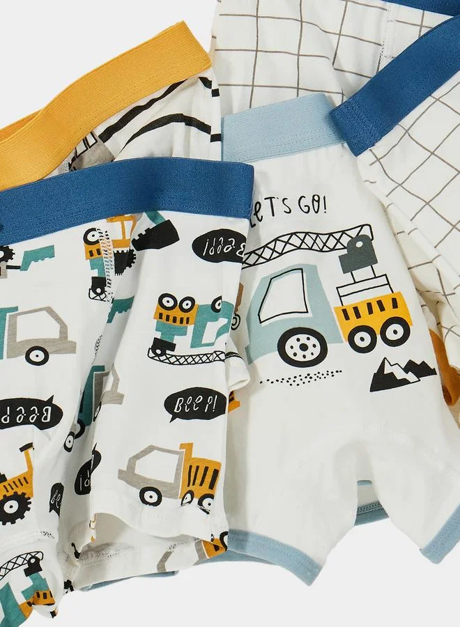 Styli Pack of 4 - Cotton Graphic Print Trunks
