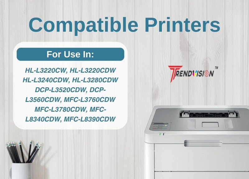 Trendvision TN269 Color Combo Toner Cartridge Compatible with Brother HL-L3220CDW, HL-L3240CDW, HL-L3280CDW, DCP-L3520CDW, DCP-L3560CDW, MFC-L3760CDW, MFC-L3780CDW,MFC-L8340CDW,MFC-L8390CDW - Image 2