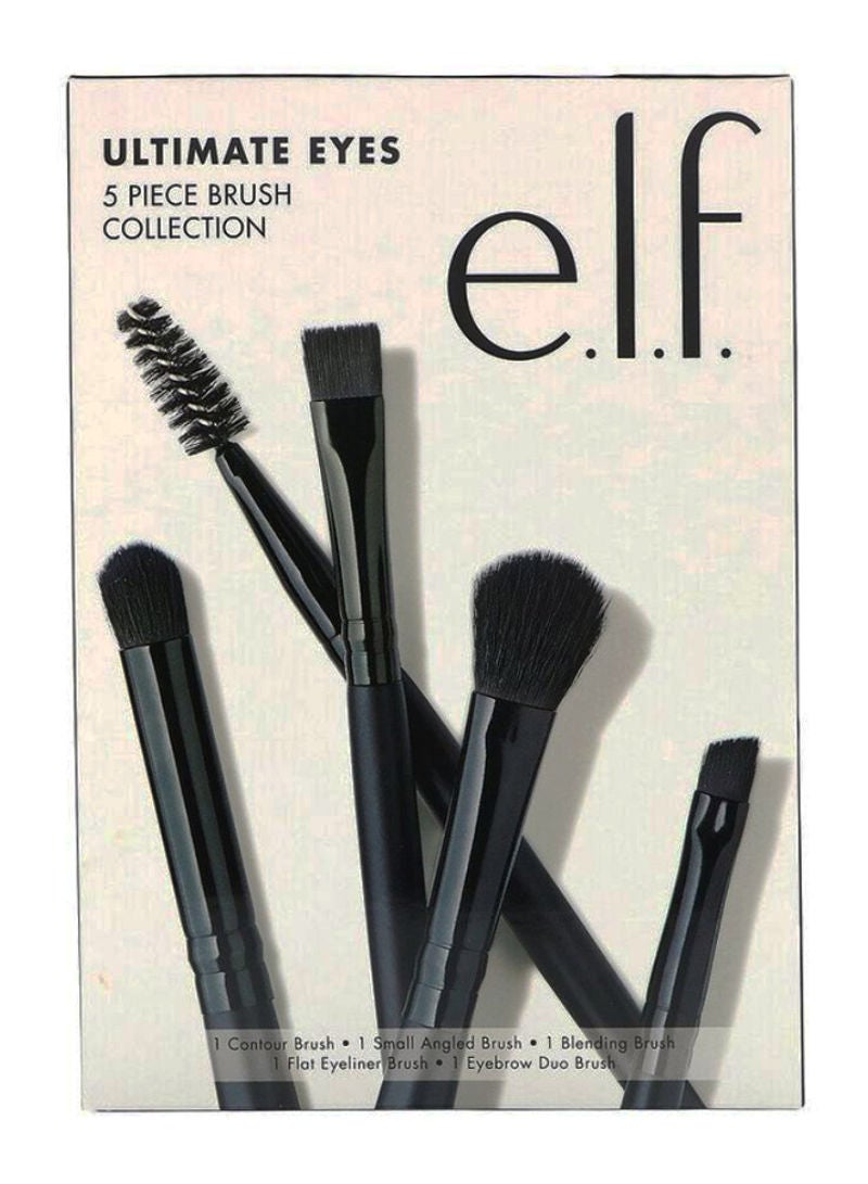 elf 5-Piece Ultimate Eye Brush Kit Black - Image 2