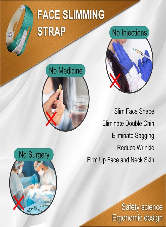 SOLEGLOW Double Chin Reducer & V-Line Face Slimming Strap - Reusable Lifting Belt for Men & Women, Tightens Skin, Shapes Cheeks & Jawline, Prevents Sagging & Wrinkles - Image 4