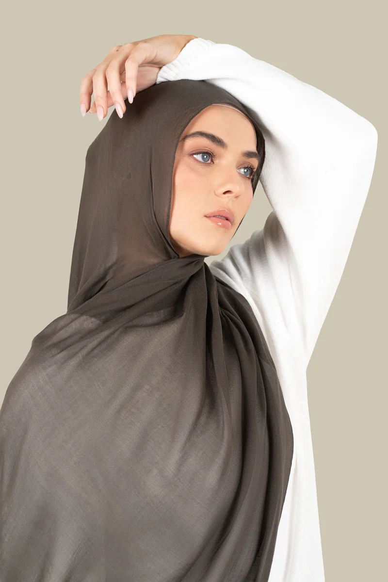 سيلكروز حجاب قطن مودال بالفحم