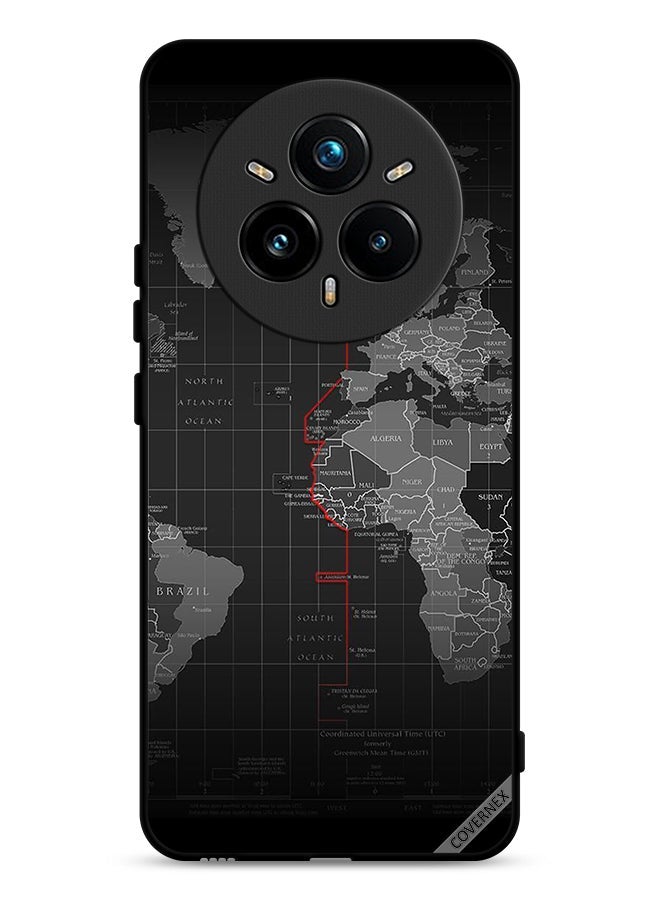 Covernex Realme 14 Pro Plus 5G Protective Case Cover World Map