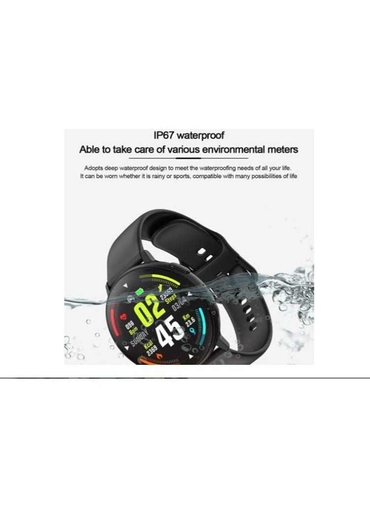 AROAQ F8 Smart Watch Active Screen Protector Full Coverage Matte Hard Cover Defense Edge Waterproof Bluetooth Dial Heart Rate Monitoring  - Image 4