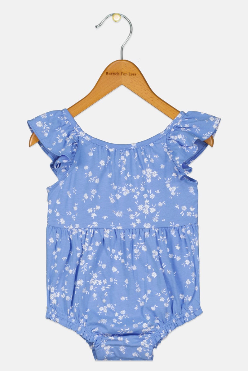 GAP بدلة رومبر مزخرفة بالأزهار للفتيات الصغيرات، متعددة الألوان - Image 2