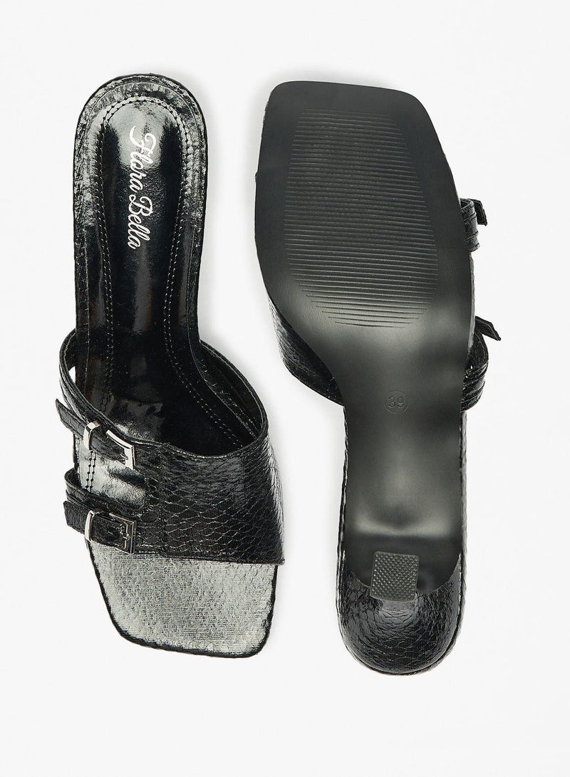 shoexpress Multi Strap Mid Heel Sandals - Image 4