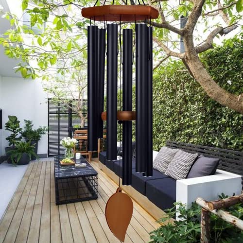 TESECU 38" Sympathy Wind Chimes for Outside Deep Tone, Memorial Loss of a Loved, Large Wind Chimes with 6 Thicken Tubes & Hook, Outdoor Souvenir Mother, Garden Decor - Image 1