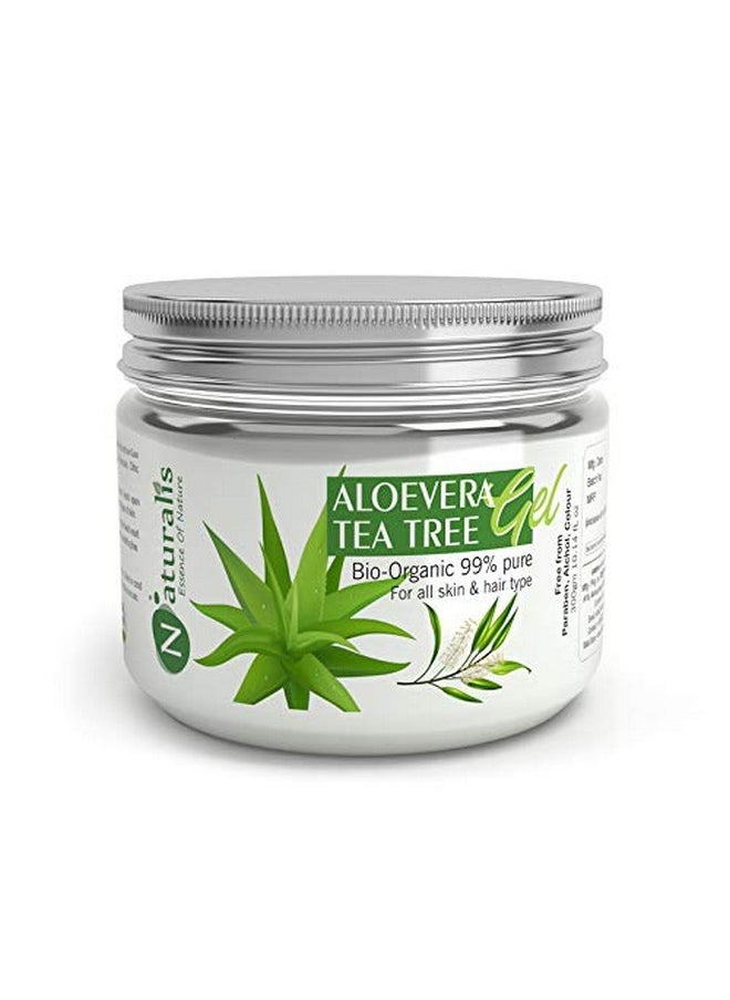 Naturalis - Naturalis Essence of Nature Aloe Vera Gel with Tea Tree | Vitamin C & E for Skin | Helps to Repair and Smoothens Hair | Relax and Renew your Skin and Scalp| 300g - Image 1