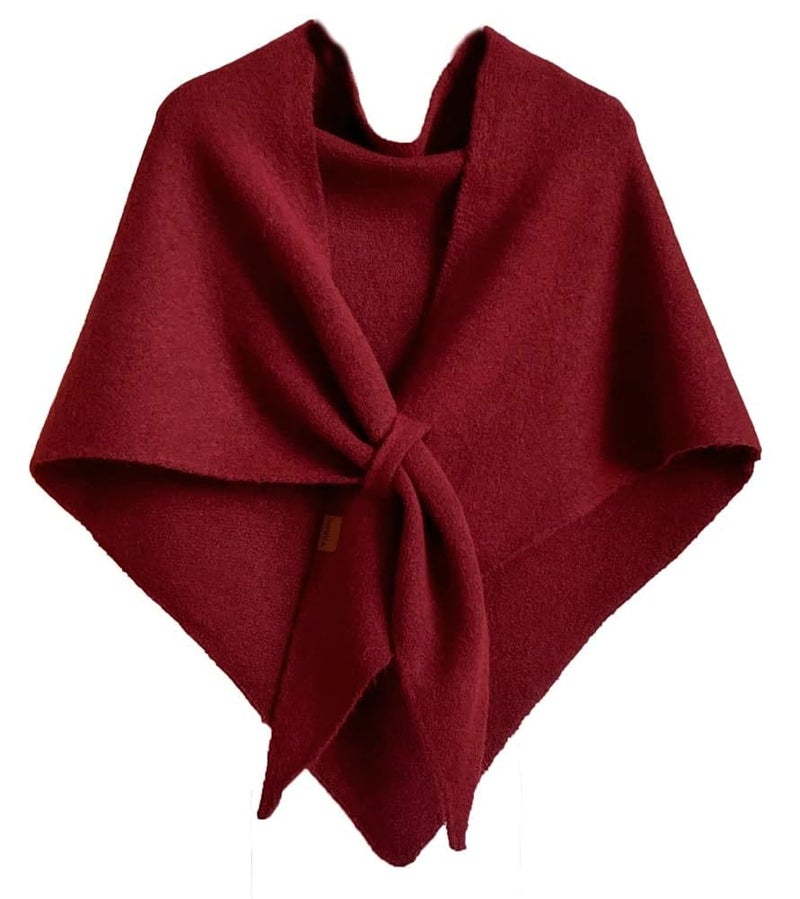 Upbull Winter Shawl Wraps Women Knitted Shawls and Wraps Cardigan Cape Wool Pashmina Shoulder Top Sweater Shawl Scarf 2025 - Image 1