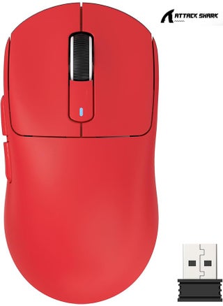 X3 Lightweight Wireless Gaming Mouse with Tri-Mode 2.4G/USB-C Wired/Bluetooth,Up to 26K DPI, PAW3395 Optical Sensor,Kailh GM8.0 Switch,5 programmable Buttons for PC/Win/Mac(Red) - pzsku/Z5F1758E7CA09C949E3A9Z/45/1750123451/6f4bb360-d499-43db-aa5c-874c2d9aa7f1