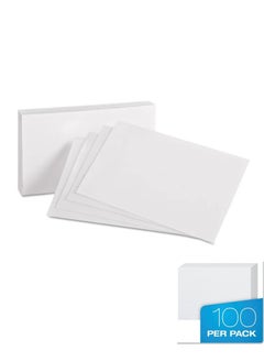 ATKET 100-Piece Plain Index Card White 180gsm Thickness 12x8cm Size  - Image 1