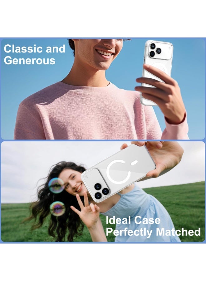 Houmt iPhone 17 Pro Case Magsafe, Wireless Charging Support Clear iPhone 17 Pro Cover Anti Scratch Shockproof Protective Phone Case for Apple iPhone 17 Pro 6.3inch - Image 3