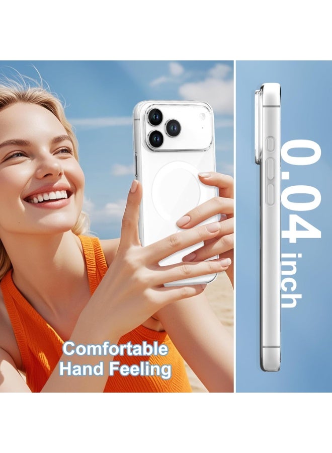 Houmt iPhone 17 Pro Case Magsafe, Wireless Charging Support Clear iPhone 17 Pro Cover Anti Scratch Shockproof Protective Phone Case for Apple iPhone 17 Pro 6.3inch - Image 4