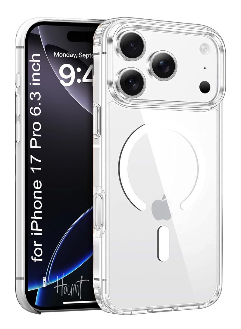 Houmt iPhone 17 Pro Case Magsafe, Wireless Charging Support Clear iPhone 17 Pro Cover Anti Scratch Shockproof Protective Phone Case for Apple iPhone 17 Pro 6.3inch - Image 1