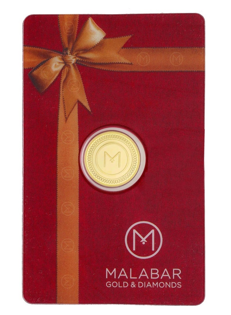 Malabar Gold and Diamonds 22 Karat 916 Purity 4 Gram Flower Gold Coin  - Image 3