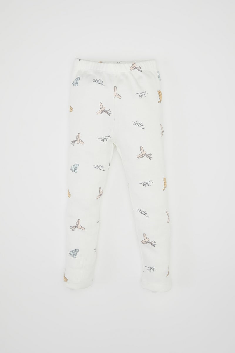 DeFacto Beige BabyGirl Baby Girl Corduroy 2 Piece Pajama Set Casual - Image 2