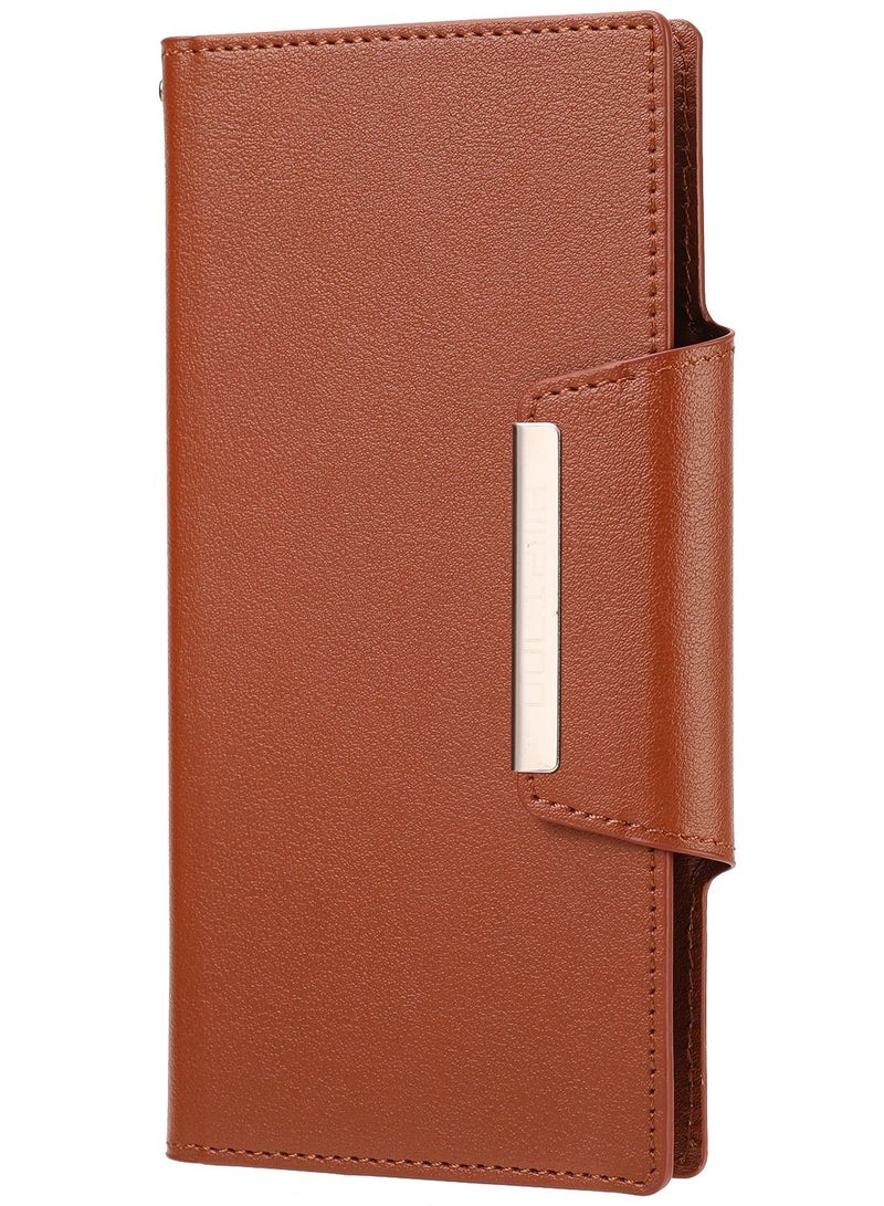 Suteni Flip Cover Card Slots Leather Phone Case for Oppo - Image 1