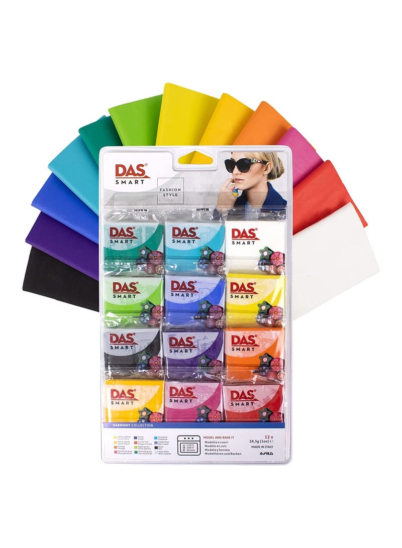 DAS Smart Polymer Clay Set 12 Pcs - Image 1