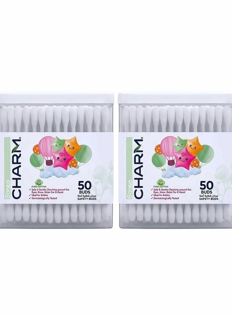 Charm Baby Earbuds Box - 50 Buds - Image 1