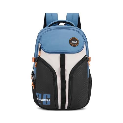 Safari Expand 43L Laptop Backpack Bag for Man and Women, Large School Bags for Boys & Girls, Expandable Overnighter Casual Hiking Men's Travel Bag with Rain Cover, Compression Straps, Bottle holder - Image 1