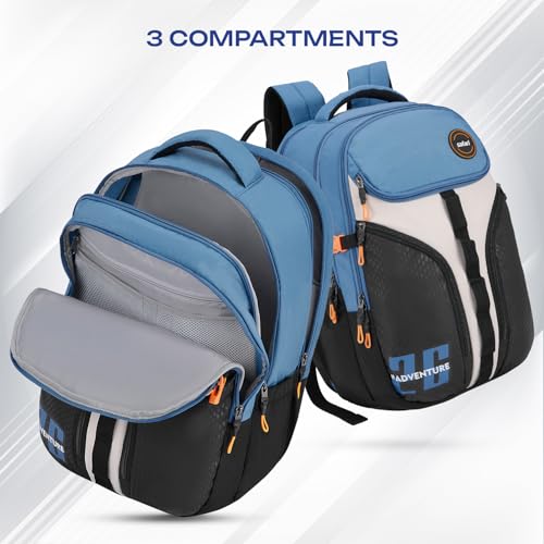 Safari Expand 43L Laptop Backpack Bag for Man and Women, Large School Bags for Boys & Girls, Expandable Overnighter Casual Hiking Men's Travel Bag with Rain Cover, Compression Straps, Bottle holder - Image 2