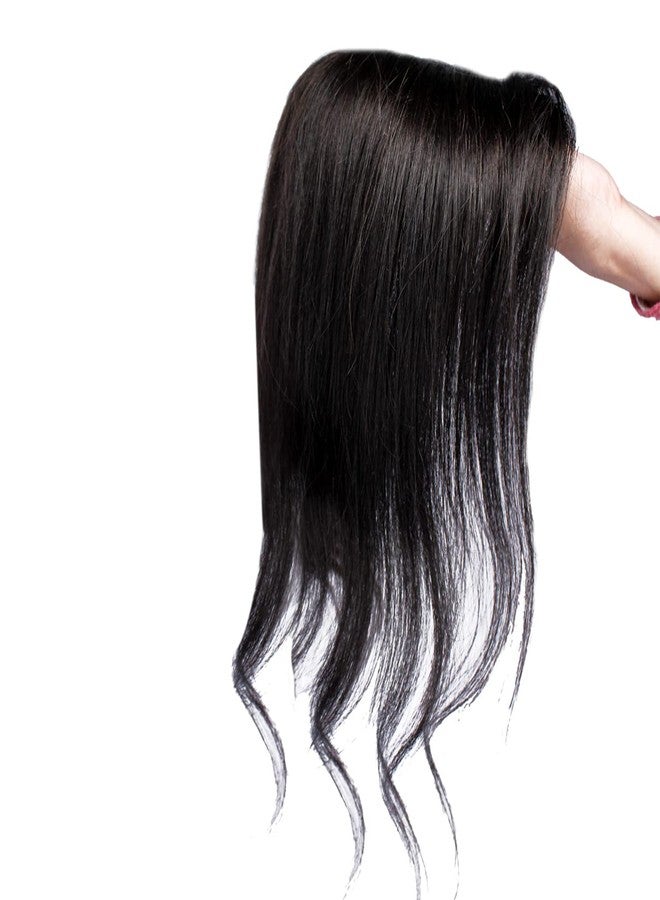 Kabello Swiss Lace Hair Closure For Women 4x4 Hair Topper Straight 22” Black Pack Of 1 - Image 5