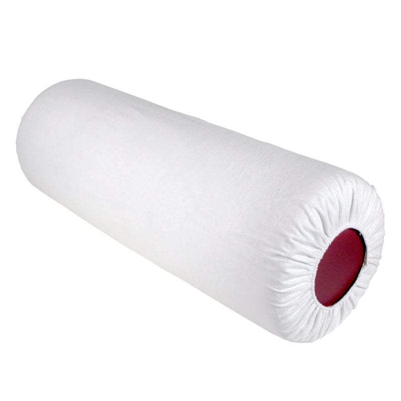 Body Linen Flannel Bolster Cover for 9x26 Circular Bolster Natural