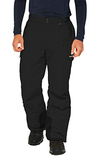 SkiGear سروال رياضي ثلجي للرجال من سكي جير، أسود، كبير جداً/32" طول الساق - Image 1