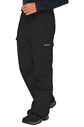 SkiGear سروال رياضي ثلجي للرجال من سكي جير، أسود، كبير جداً/32" طول الساق - Image 3