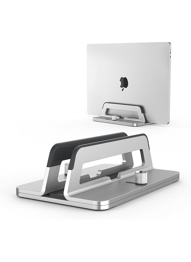 Vertical Laptop Stand Aluminum Adjustable Width Stable Laptop Base To Save Space Compatible With Macbook Air Pro Ipad Mini Pro Air Iphone Hp Dell Surface Chromebook - pzsku/Z5F17BAF0A84E8AE600E1Z/45/_/1740916210/6fb536ef-8b84-4e56-9920-46d8be934056