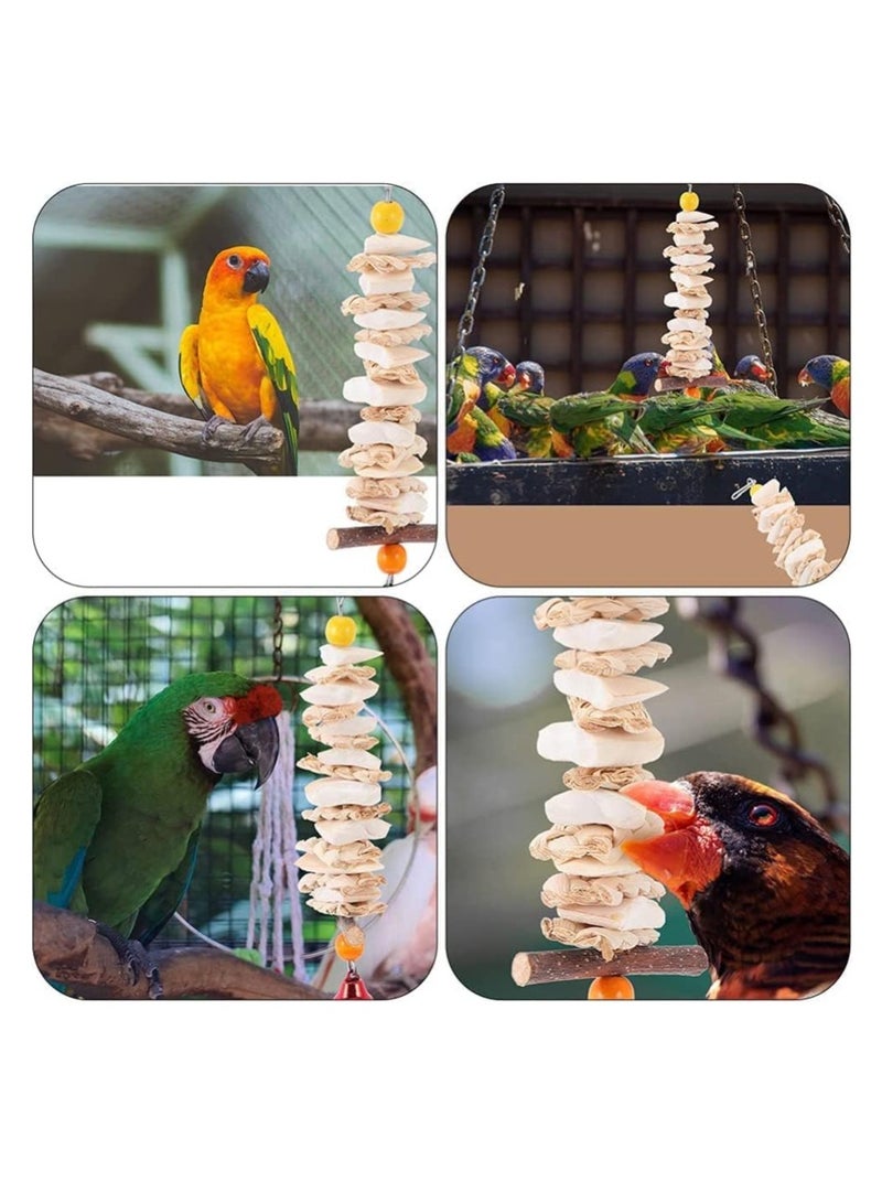 2Pcs Parrot Chewing Toy Bird Beak Grinding Stone Calcium cuttlebone Supplement Food Lava Block for Conure Budgies Parakeet Cockatiel Chinchilla (Random Color) - Image 4