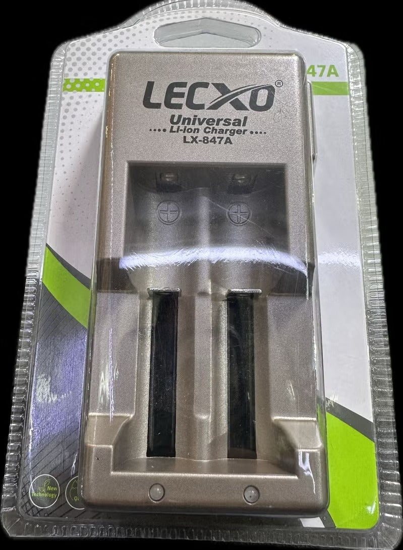 Lecxo Smart 18650 Li-ion Battery Charger – Universal Lithium Rechargeable Battery Charger with Overcharge Protection & LED Display - Image 1