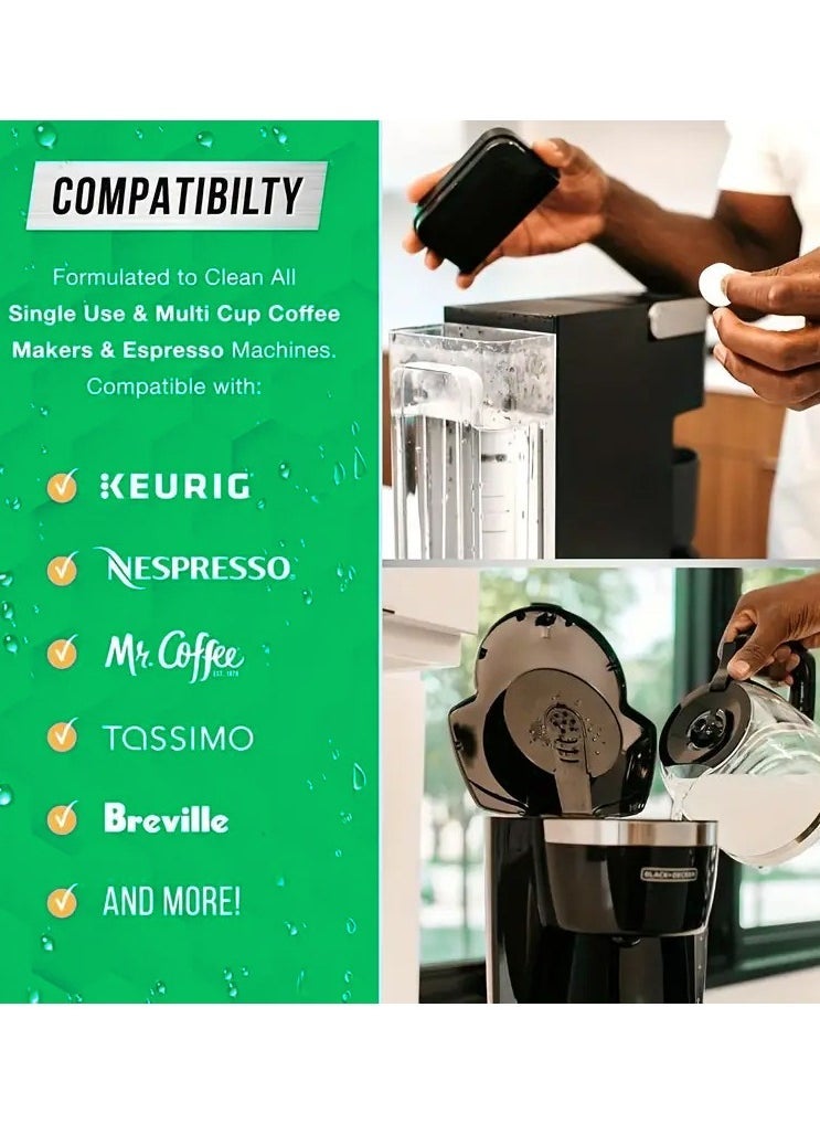 Coffee Machine Cleaner Descaler Tablets - 30 Count, Food-grade Automatic Coffee Machine Cleaning Descaling Tablet Tea Cup Descaling Tablets  - Image 4