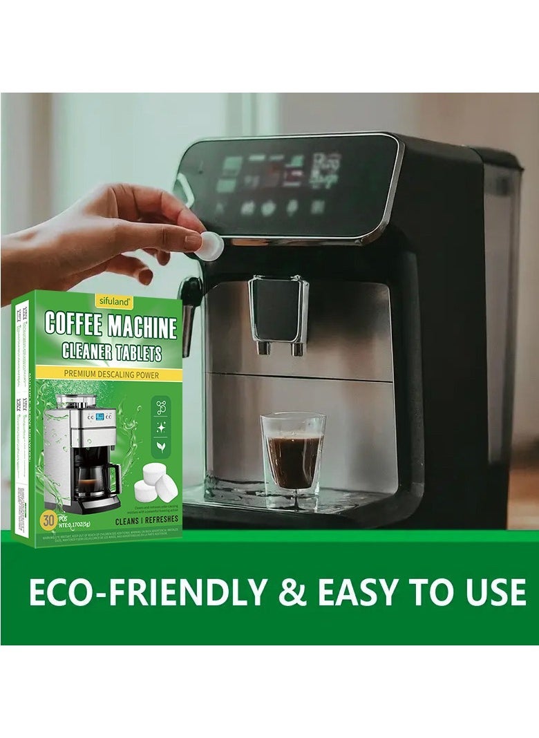 Coffee Machine Cleaner Descaler Tablets - 30 Count, Food-grade Automatic Coffee Machine Cleaning Descaling Tablet Tea Cup Descaling Tablets  - Image 3