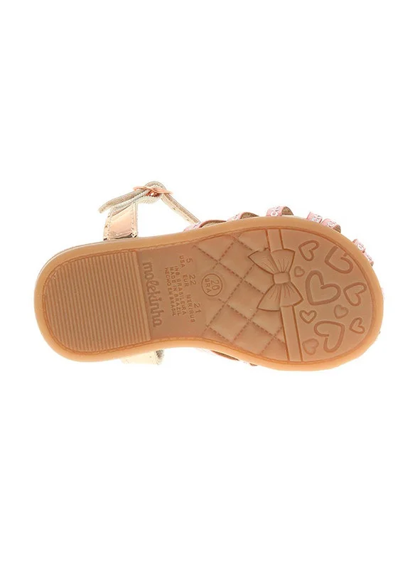 MOLEKINHA MOLEKINHA Sandals with Back strap For Infant Girls, Pink