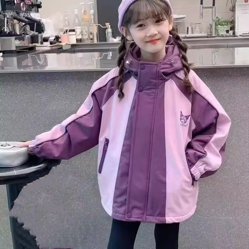 Girl'S Jacket Winter Fleece-Lined Thickened Children'S Western Style Little Girl'S Winter Cartoon Coat Cute - Image 5