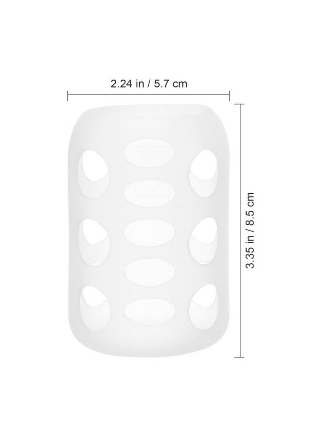 TOYANDONA Infant Bottles Feeding Glass Covers Baby Bottle Cover Silicone Bottle Case Nursery Bottle Protector Cover Baby Bottle Protector Cover Nursery Bottle Cover Protection Cap Milk 4pcs - Image 2