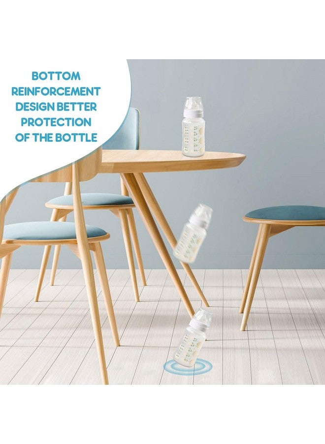 TOYANDONA Infant Bottles Feeding Glass Covers Baby Bottle Cover Silicone Bottle Case Nursery Bottle Protector Cover Baby Bottle Protector Cover Nursery Bottle Cover Protection Cap Milk 4pcs - Image 4