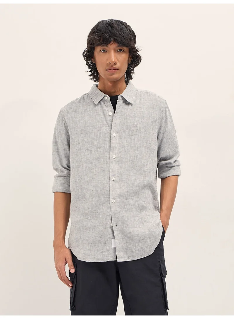 THE BEAR HOUSE  Men’s Long Sleeve Shirt – Classic, Comfortable and Stylish Essential for Work, Travel or Casual Outings for Men | Best Price UAE