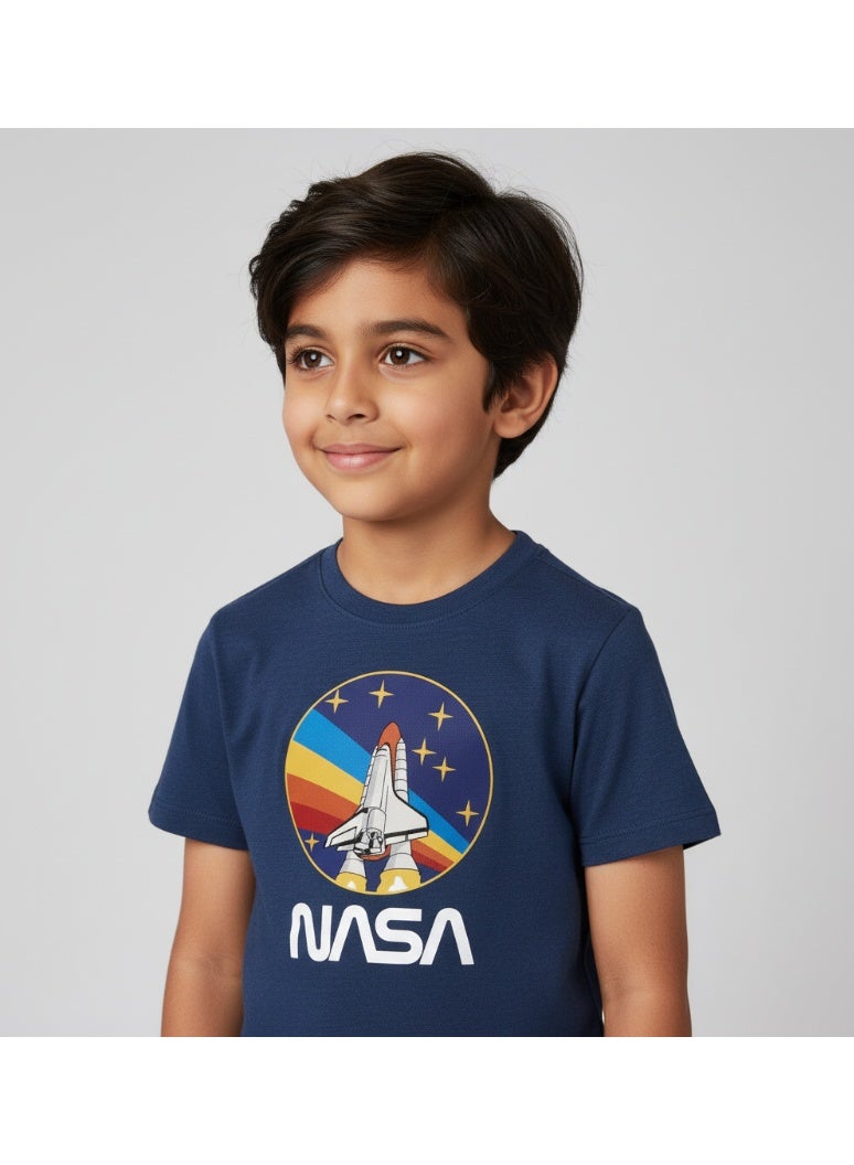 general T-SHIRT BOYS NASA 8-14 YRS PRINT S/S FZ - Image 1
