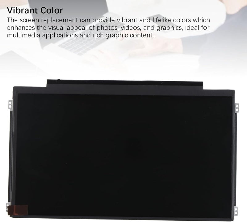 شاشة LCD بديلة مقاس 11.6 بوصة طراز B116XW03 V.1، دقة عالية 1366×768، لوحة عرض للكمبيوتر المحمول، شاشة LCD بألوان زاهية مع تقنية توفير الطاقة لأجهزة الكمبيوتر المحمولة المتوافقة مقاس 11.6 بوصة - Image 3