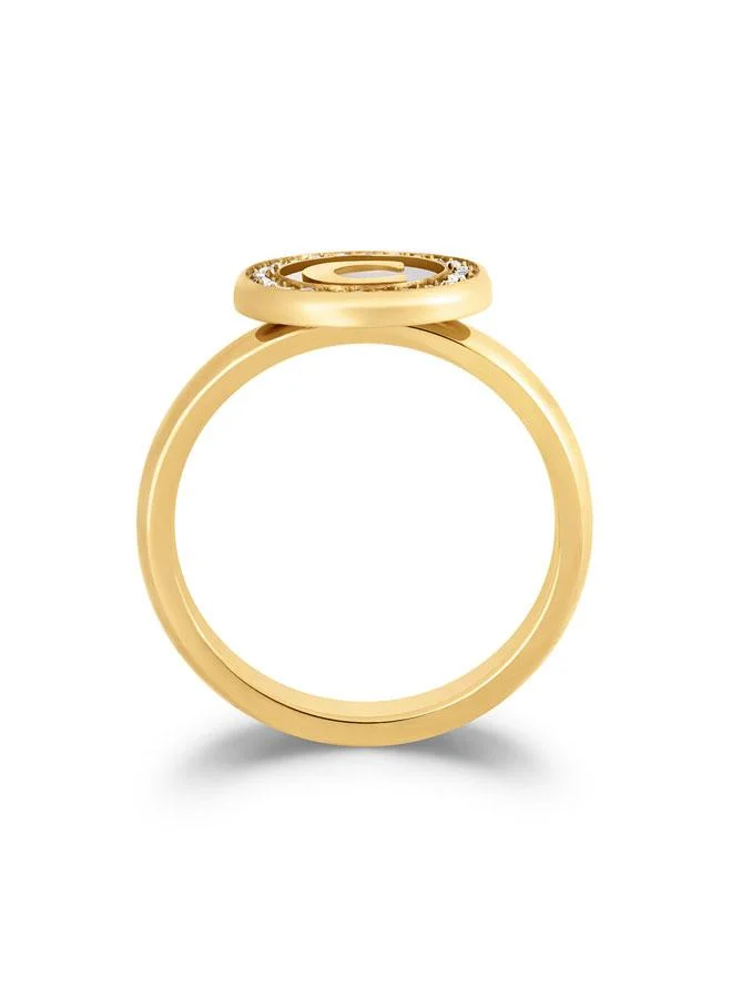 CERRUTI 1881 52 Raffaella Gold Plated Stainless Steel Ring for Women 52mm for Women | Best Price UAE