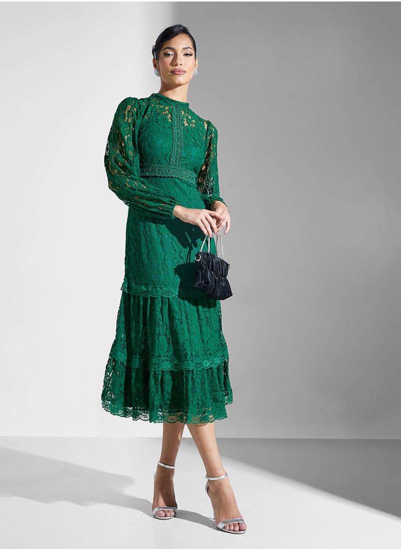 Frock and Frill - Lace Midi Dress - Image 1