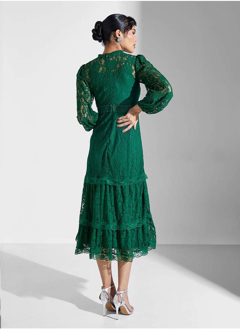 Frock and Frill - Lace Midi Dress - Image 1