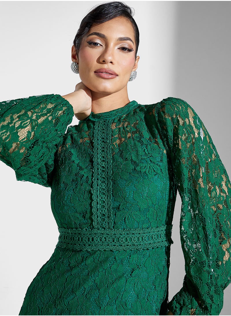 Frock and Frill - Lace Midi Dress - Image 1