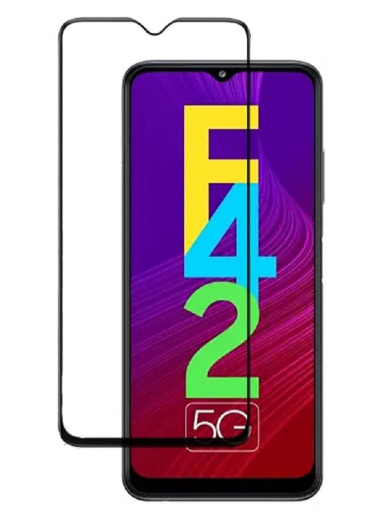 Super Tempered Glass Screen Protector 5D Designed For Samsung Galaxy F42 Full Glue Edge to Edge Full Screen Coverage And Bubble Free - Image 1
