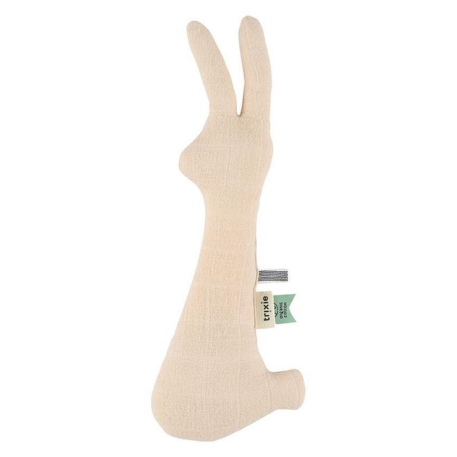 Trixie Bliss Rabbit Rattle, Cute & Fun Design, Durable Construction, Easy To Grasp, 0 Months+, 30 x 8 x 3cm - Blossom Pink - Image 1