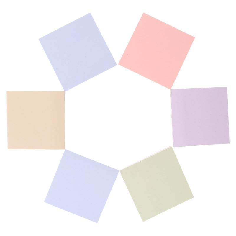 Multicolor Self Stick Note Pads 600 Sheets 76x76mm Strong Adhesive for Office School Classroom - Image 2